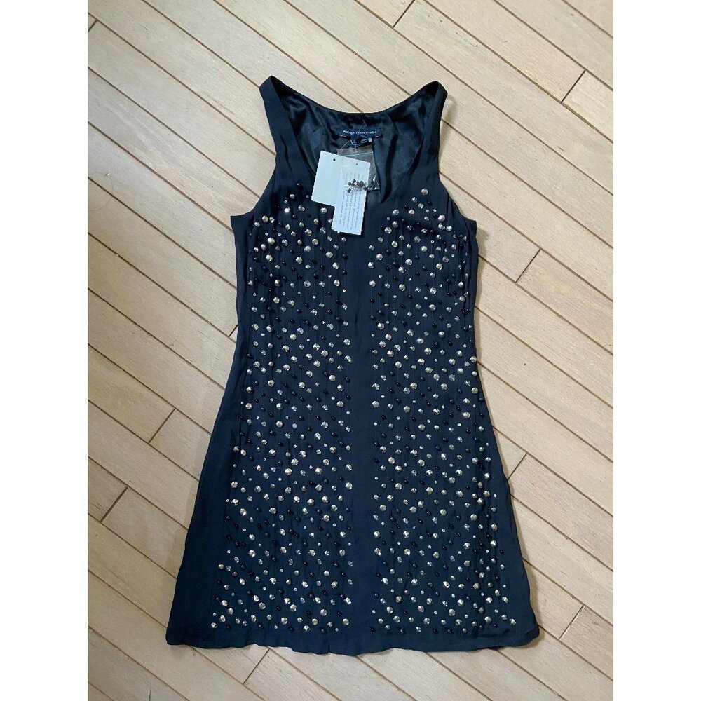 French Connection - Sequin Studded Mini Tank Dress - size 0 - NWT